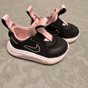 Nike Kids Black and Pink Sneakers